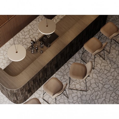 Стул барный niels, рогожка, темно-коричневый