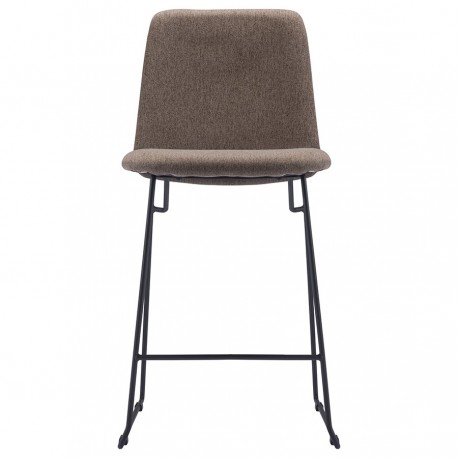 Стул барный niels, рогожка, темно-коричневый