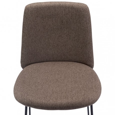 Стул барный niels, рогожка, темно-коричневый