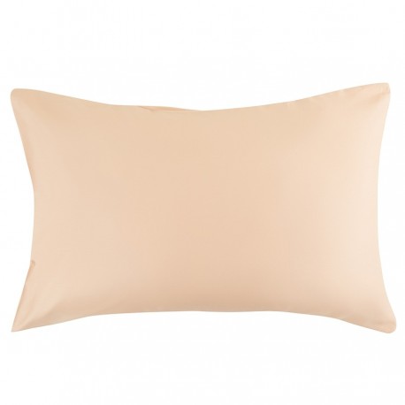 Набор из двух наволочек из сатина бежево-розового из коллекции essential, 50х70 см