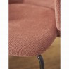 Стул dwight, фактурный шенилл, коралловый
