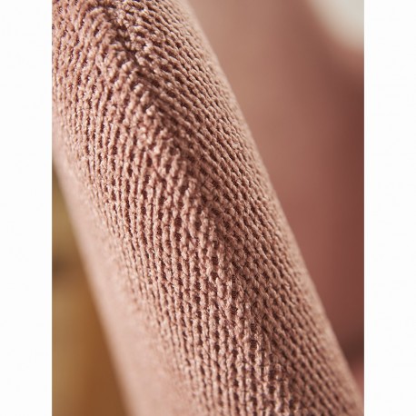 Стул dwight, фактурный шенилл, коралловый