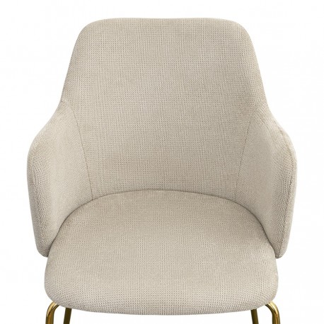 Стул dwight, фактурный шенилл, светло-бежевый