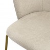 Стул dwight, фактурный шенилл, светло-бежевый