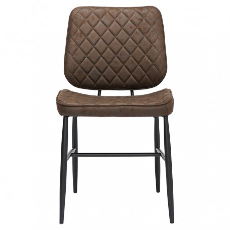 Стул maril, экокожа, темно-коричневый
