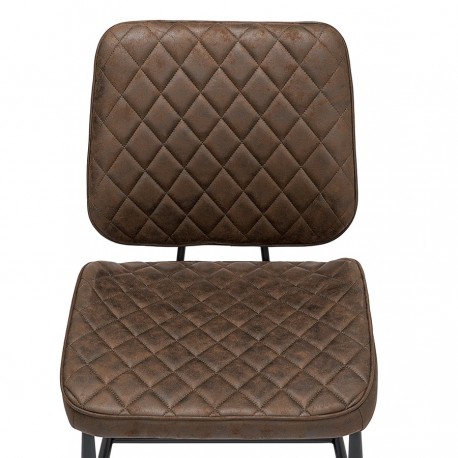 Стул maril, экокожа, темно-коричневый