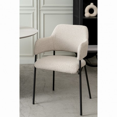 Стул wendy, букле, серый