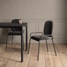 Стул ror, double frame, велюр, черный /черный