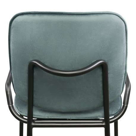 Стул ror, 2 frame, велюр, черный/зеленый