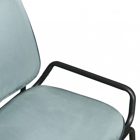 Стул ror, 2 frame, велюр, черный/зеленый