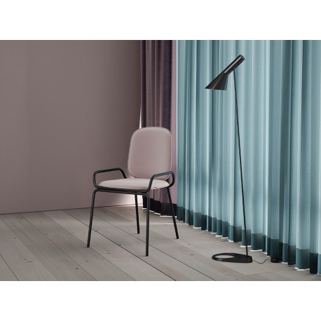 Стул ror, double frame, велюр, черный/розовый