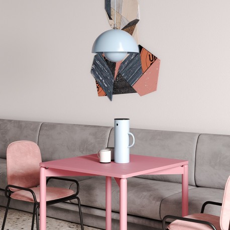 Стул ror, double frame, велюр, черный/розовый