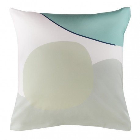 Набор из двух наволочек из сатина мятного цвета с авторским принтом из коллекции freak fruit, 70х70 см