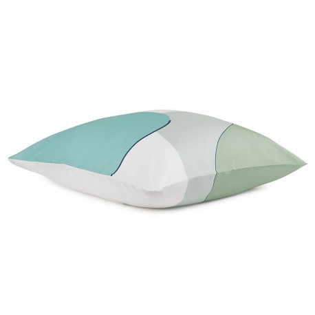 Набор из двух наволочек из сатина мятного цвета с авторским принтом из коллекции freak fruit, 70х70 см