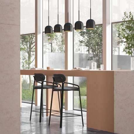 Стул полубарный ror, round, велюр, черный/черный