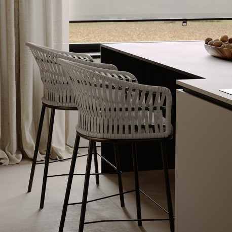 Стул полубарный haugen, темно-серый/светло-серый