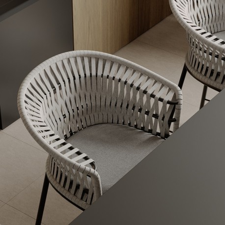 Стул полубарный haugen, темно-серый/светло-серый