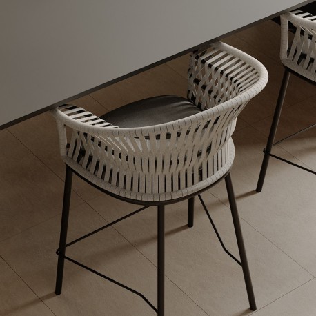 Стул полубарный haugen, темно-серый/светло-серый