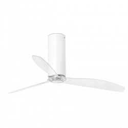 Матово-белый / прозрачный потолочный вентилятор Tube Fan