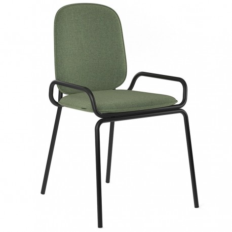 Стул ror, 2 frame, рогожка, черный /зеленый