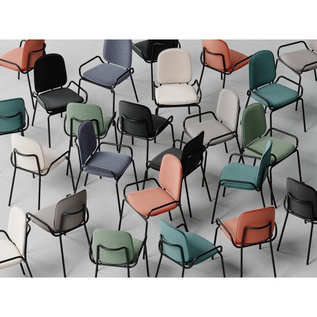 Стул ror, 2 frame, рогожка, черный /зеленый