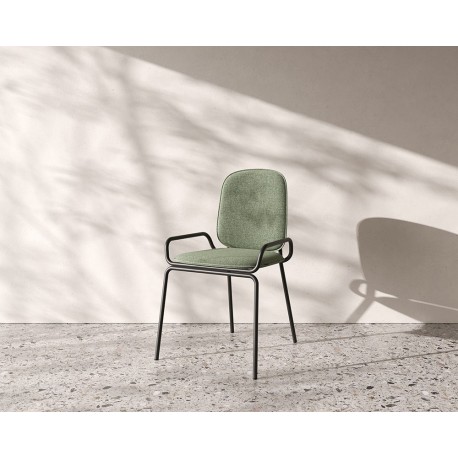 Стул ror, 2 frame, рогожка, черный /зеленый