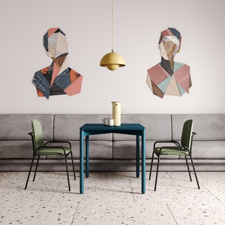 Стул ror, 2 frame, рогожка, черный /зеленый