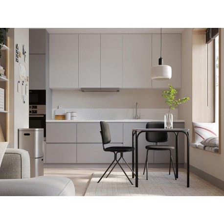 Стул ror, y, велюр, черный/черный