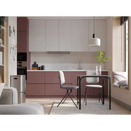 Стул ror, y, рогожка, черный/серый