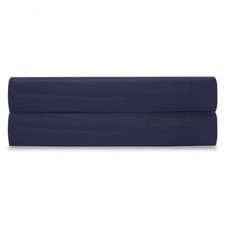 Простыня на резинке из сатина темно-синего цвета из коллекции essential, 200х200х30 см