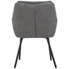 Стул allar, экокожа, рогожка, серый