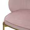 Стул барный coral, велюр, розовый
