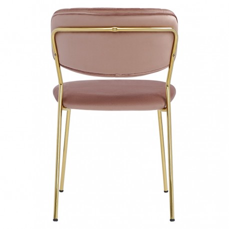Стул eirill, велюр, розовый
