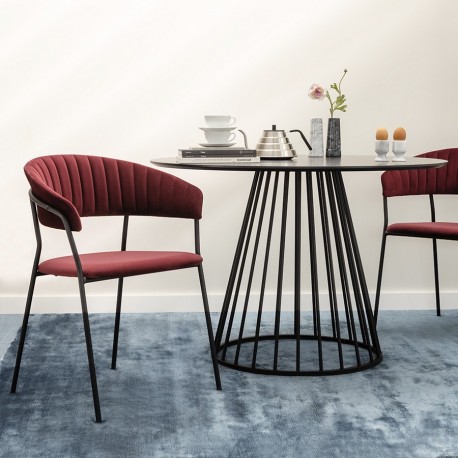 Стул stefany, велюр, винный