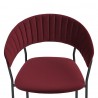 Стул stefany, велюр, винный