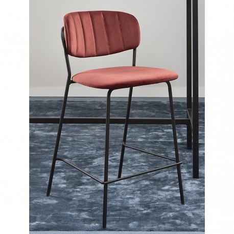 Стул барный eirill, велюр, кирпичный