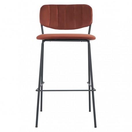 Стул барный eirill, велюр, кирпичный