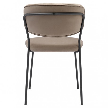 Стул eirill, велюр, светло-коричневый