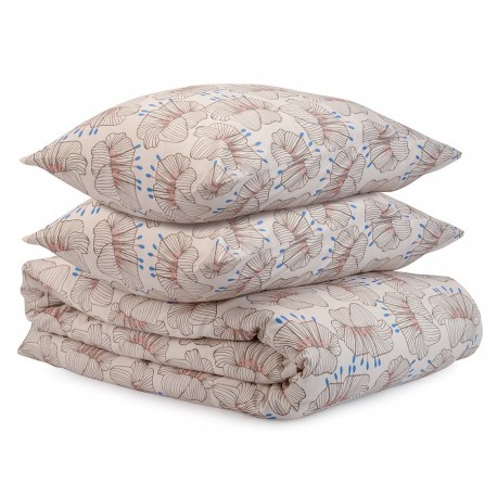 Комплект постельного белья из сатина с принтом "Цветы" из коллекции prairie, 150х200 см