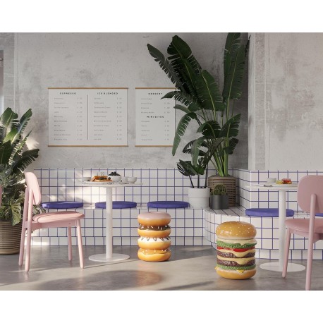 Стул saga, рогожка, розовый