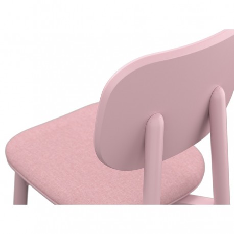 Стул saga, рогожка, розовый