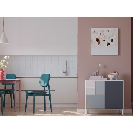 Стул saga, рогожка, сине-зеленый