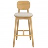 Стул барный saga, рогожка, бежевый
