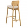 Стул барный saga, рогожка, бежевый