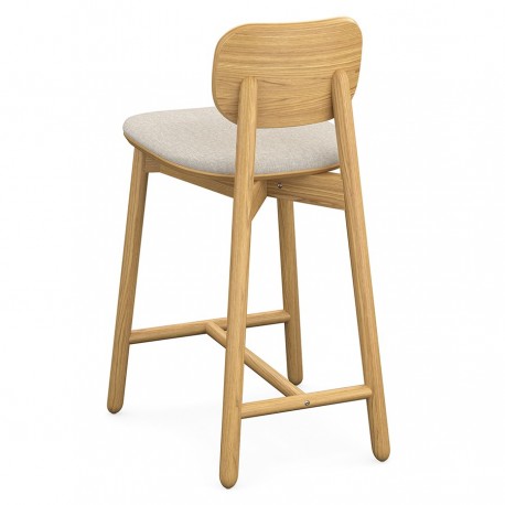 Стул полубарный saga, рогожка, бежевый