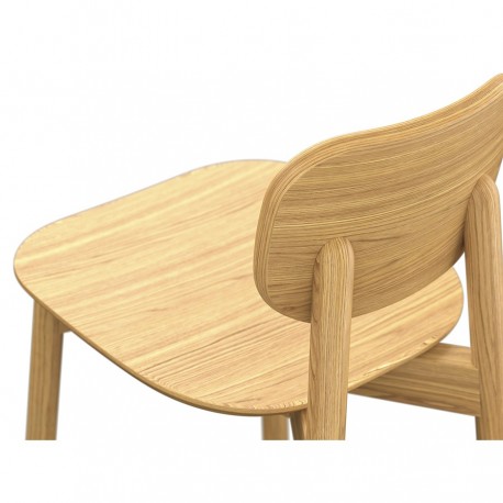 Стул полубарный saga, ясень