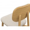 Стул с обивкой saga, рогожка, бежевый
