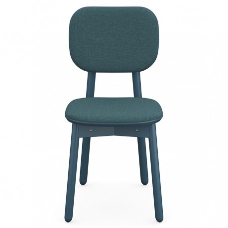 Стул с обивкой saga, рогожка, сине-зеленый