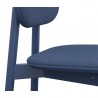 Стул с обивкой saga, рогожка, синий