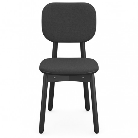 Стул с обивкой saga, рогожка, темно-серый